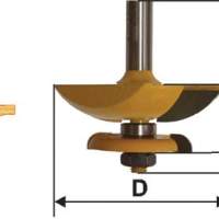 Фреза фигирейная горизонтальная двусторонние Ф79,4 мм, хвостовик 12 мм Энкор 46581