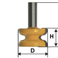 Фреза кромочная фигурная ф41,3х25,4мм хв 12мм Энкор 10579