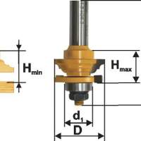 Фреза комбинированная рамочная ф41х24мм хв. 12мм Энкор 46527