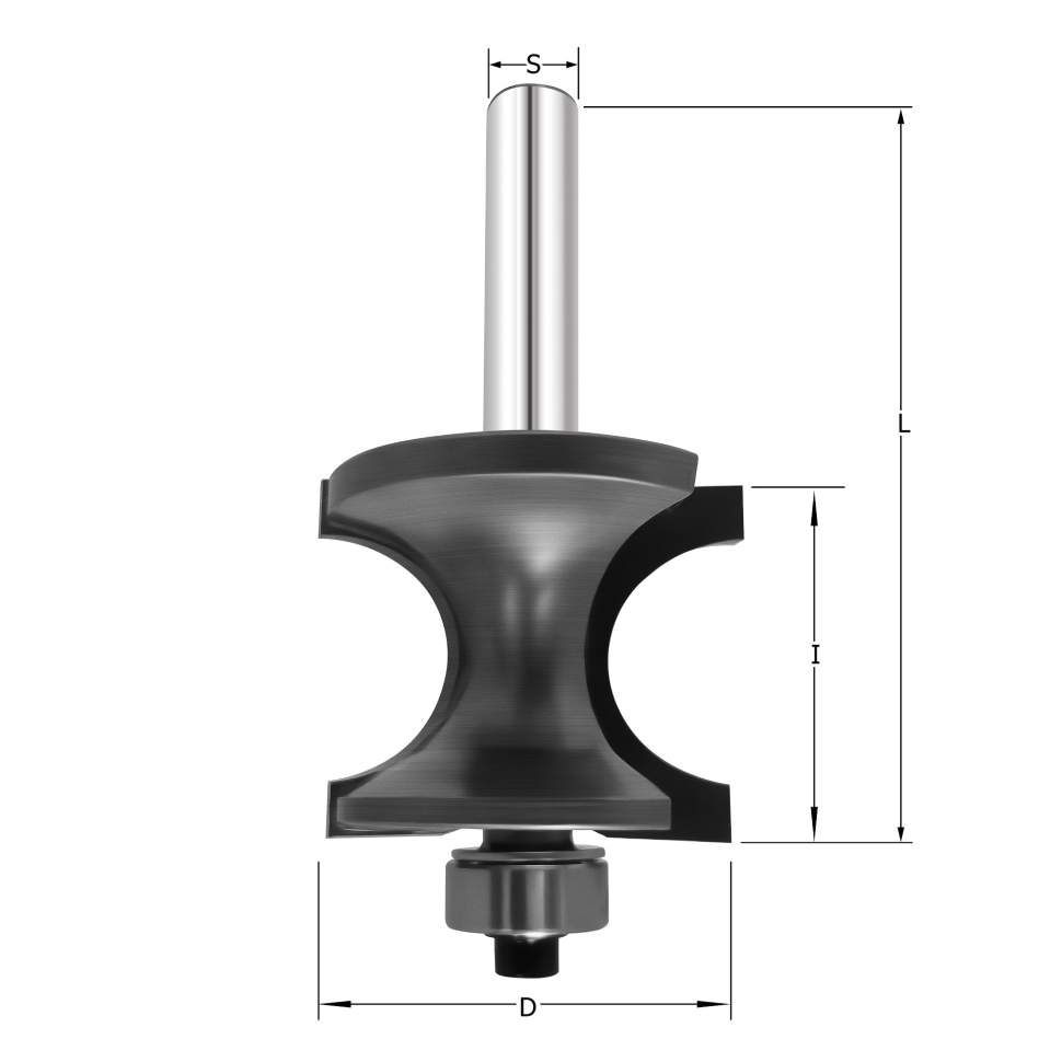 Фреза "Бычий нос" с подш. R=9.5 D=35x28.6x73 S=8 PROCUT 248.213428