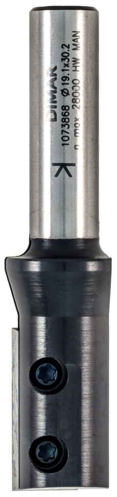 Фреза Dimar 1073599 копировальная сменные ножи D19x30 L81 Z1+1 хвостовик 12