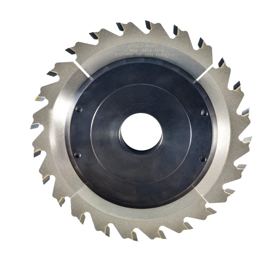 Фреза насадная Dimar 7122208 ПАТЕНТ пилы сменные 3-6 мм паз регулируемый D160 Z24 посадка спец