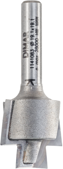 Фреза Dimar 1141083 крышка шкатулки D19x19 L47,6 хвостовик 6 (L1-47.6 мм, L2-19 мм, D1-19 мм, D2-6 мм)