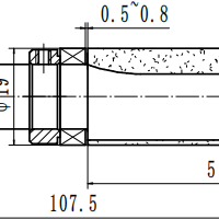 Фреза обгонная с лезвием под углом (нижний + верхний подшипни Z=2 D=19.05x60x118 S=12 PROCUT 151289ABP