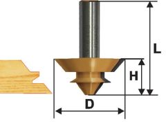 Фреза комбинированная универсальная Ф70Х32 мм, хвостовик 12 мм Энкор 46503