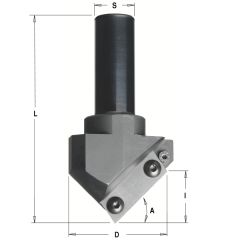 СМТ Фреза фасочная с углом 90гр., смен.нож Z1 S=20 D=52x25 663.101.11