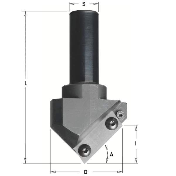 СМТ Фреза фасочная с углом 90гр., смен.нож Z1 S=20 D=52x25 663.101.11