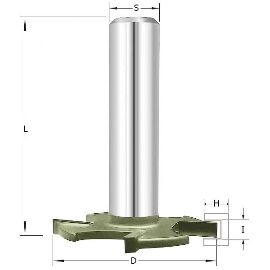Фреза пазовая Т-обрзной формы Z4 D=27x1.8x34x7.5 S=8 ARDEN A1610054S8 (L1-34 мм, L2-1.8 мм, D1-27 мм, D2-8 мм)