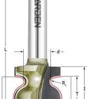 Фреза профильная (Ручка) Z=2 R1=9.13 R2=2.38 D=34.93x22.22x62 S=12 ARDEN 502221