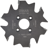 Фреза насадная Dimar 7072004 тип 1 для ламелей Z2neg+Z4pos D100x4 Z6 посадка 22