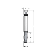Фреза WPW S1125339 пазовая алмазная Z1+1 H3 компрессия D12 B35 хвостовик 12