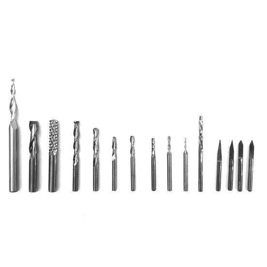 Набор ЧПУ фрез универсальный (L1- мм, L2- мм, D1- мм, D2- мм)