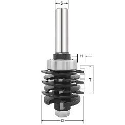 Фреза "Шиповое сращивание" D=40x11-36x99 S=12 ARDEN 602220 (L1-99 мм, L2-36 мм, D1-40 мм, D2-12 мм)