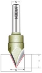 Фреза пазовая с углом 60° Z=3 D=15.8x13.06x65 S=8 ARDEN 223811