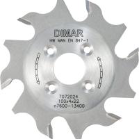 Фреза насадная Dimar 7072024 тип 2 для ламелей Z6pos D100x4 Z6 посадка 22