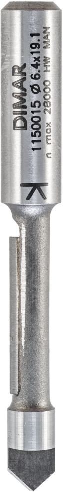 Фреза Dimar 1150015 пазовая сэндвич панель врезная D6,3x19,1 L63,5 хвостовик 8