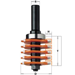 СМТ Фреза пазовая наборная Z3 S=12,7 D=47,6x40 800.616.11