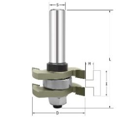 Фреза для шиповых соединений D=41x19.2x66 h=9.5 k=6.4 S=8 ARDEN 609811