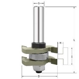 Фреза для шиповых соединений D=41x19.2x66 h=9.5 k=6.4 S=8 ARDEN 609811 (L1-66 мм, L2-19.2 мм, D1-41 мм, D2-8 мм)