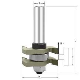 Фреза для шиповых соединений D=41x19.2x66 h=9.5 k=6.4 S=8 ARDEN 609811