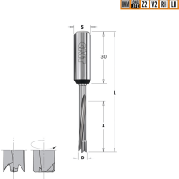 Сверло  HWM для присадочного станка  S=10x30 D=8x30x70 RH CMT 311.080.71