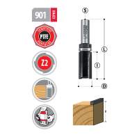 Фреза прямая с подшипником D=9.5mm I=26mm S=8mm 901.9526.08 Woodwork