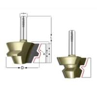 Фреза для углового сращивания &quot;Бочка&quot; 22.5гр. D=37.3x22.2x55 S=8 ARDEN 604822