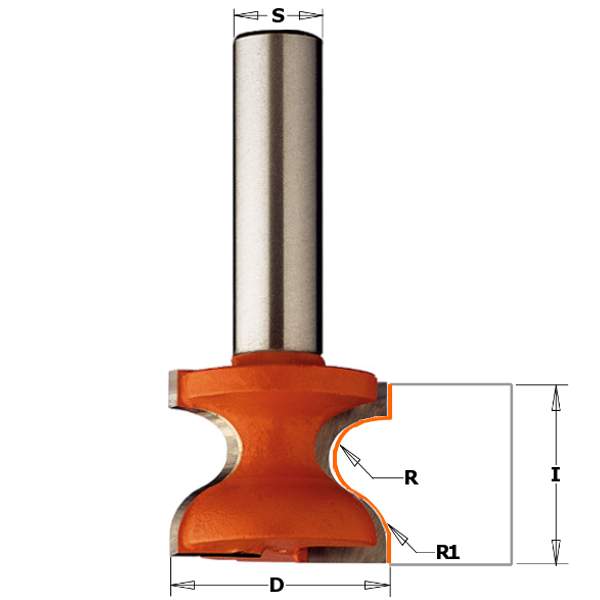 СМТ Фреза фасочная (Подоконник) S=12,7 D=31,7x25,4x 855.804.11
