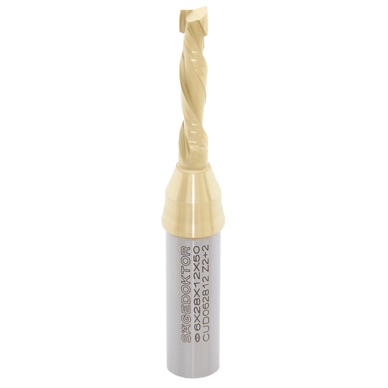 Фреза концевая компрессионная нестинг SAGEDOKTOR D6 L28 S12 SL50 Z=2+2 HW CUD062812 Z2+2 (L1-50 мм, L2-28 мм, D1-6 мм, D2-12 мм)