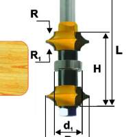 Фреза кромочная калевочная регулируемая Ф35 мм, хвостовик 12 мм Энкор 46304