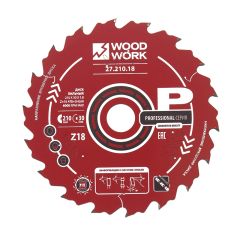 Диск пильный для продольного реза дерева 160*1.6/1.1*20H*18T A=18° ATB + 8° SHEAR Woodwork 27.160.18