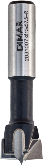 Сверло Dimar 2031007 чашечное правое D15x55,5 L57,5 хвостовик 10x26 присадка (L1-57.5 мм, L2- мм, D1-15 мм, D2-10 мм)