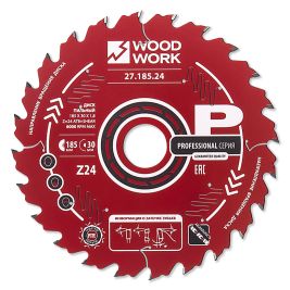 Диск пильный для продольного и поперечного реза дерева 160*1.6*20H*36T ATB Woodwork 27.160.36