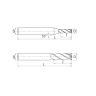 Фреза по стали Z4 DJTOL DPF4-10