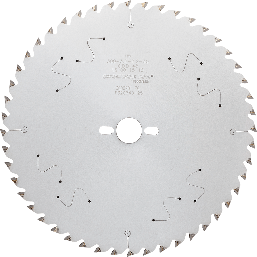 Пила SÄGEDOKTOR 350x3.5x2.5x30x42Z CBD15 B-07 ProGrade Laser Slits Pinholes 3500210 PG W3332