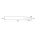 Фреза DJTOL для изготовления оснований объемных букв AZHX630311 (L1-50 мм, L2-11 мм, D1-3 мм, D2-6 мм)
