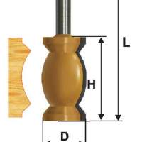 Фреза кромочная фигурная Ф31,8Х57,2 мм, хвостовик 12 мм Энкор 46422