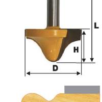 Фреза кром фигурная ф38х19мм хв 12мм Энкор 10683