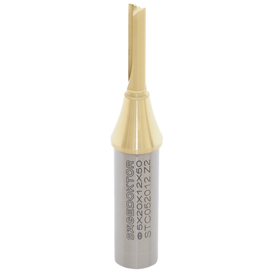 Фреза концевая прямая нестинг SAGEDOKTOR D5 l20 S12 SL50 Z=2 HW STC052012 Z2 (L1-75 мм, L2-20 мм, D1-5 мм, D2-12 мм)