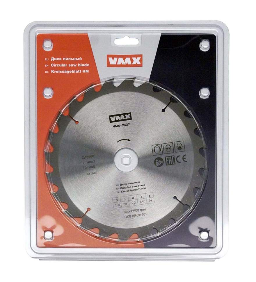 Диск пильный ф200х30 z24    дерево Энкор 512422