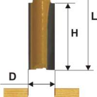 Фреза пазовая прям ф12х19мм хв 8мм Энкор 9201