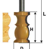 Фреза кромочная фигурная Ф31,8Х57,2 мм, хвостовик 12 мм Энкор 46420