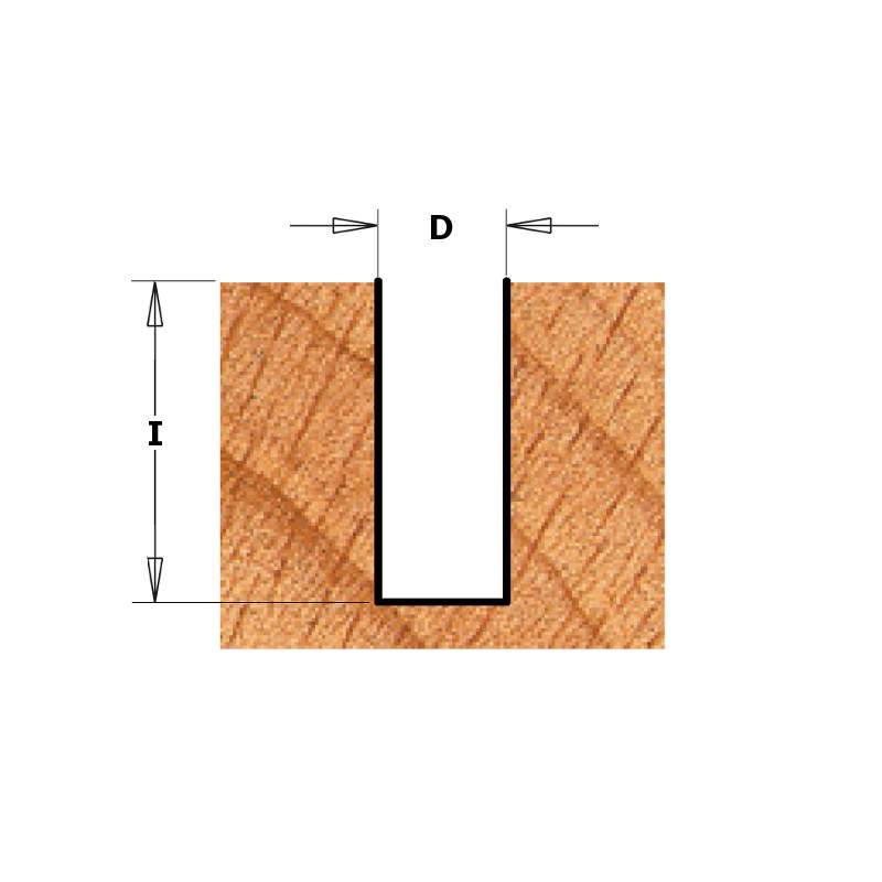 Фреза концевая CMT-contractor пазовая S=8 D=22x25,4x57,2 Z=2 K911-220