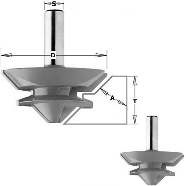 Фреза CMT-PRO сращивание 15-28,5мм (Угол 90/180гр.) S=12 D=70x31,7 955.4570