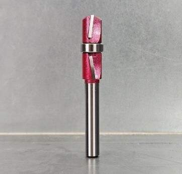 Фреза обгонная двусторонний рез (средний подшипник) D=12,7x35x80 S=8 PROCUT 151877CP (L1-80 мм, L2-35 мм, D1-12.7 мм, D2-8 мм)