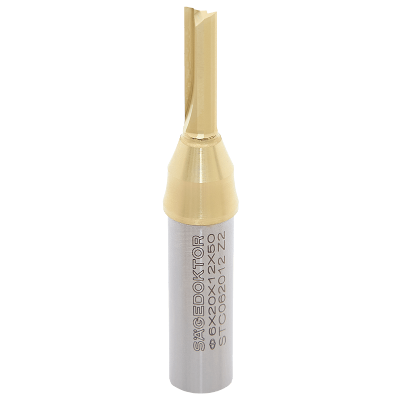 Фреза концевая прямая нестинг SAGEDOKTOR D6 l20 S12 SL50 Z=2 HW STC062012 Z2