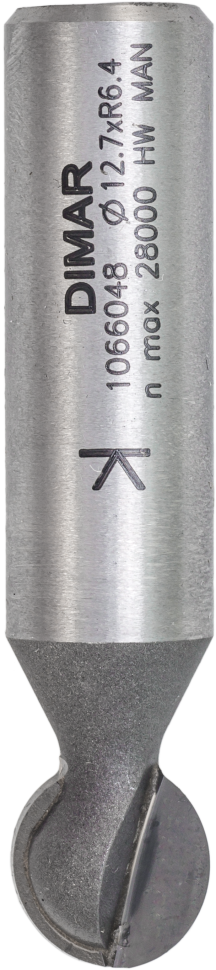 Фреза Dimar 1066049 шар, сфера R6,35 D12,7x L58 Z2 хвостовик 12