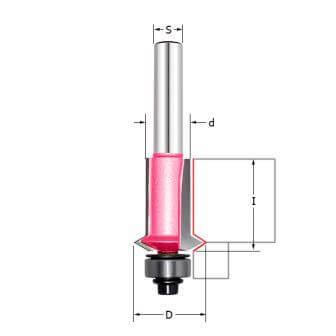 Фреза обгонная с V-образной канавкой Z=2 D=19x25.4x69 d1=12.7 S=8 PROCUT 153821P (L1-69 мм, L2-25.4 мм, D1-19 мм, D2-8 мм)
