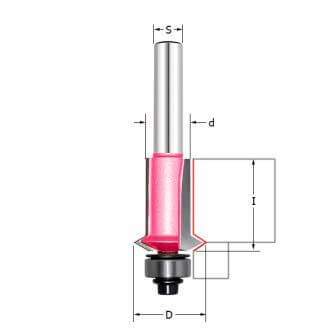 Фреза обгонная с V-образной канавкой Z=2 D=19x25.4x69 d1=12.7 S=8 PROCUT 153821P