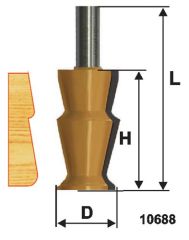 Фреза кром фигурная ф32х57мм хв 12мм Энкор 10688